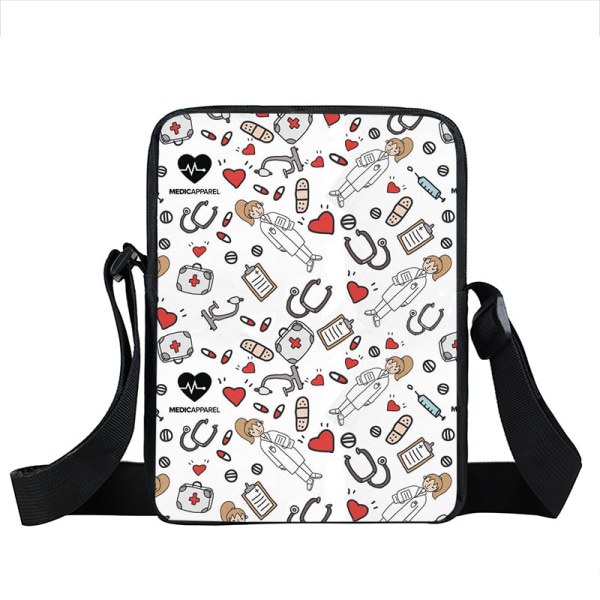 Söt Doktor Sjuksköterska Uniform printed Messenger Bag Kvinnor Handväska style 8