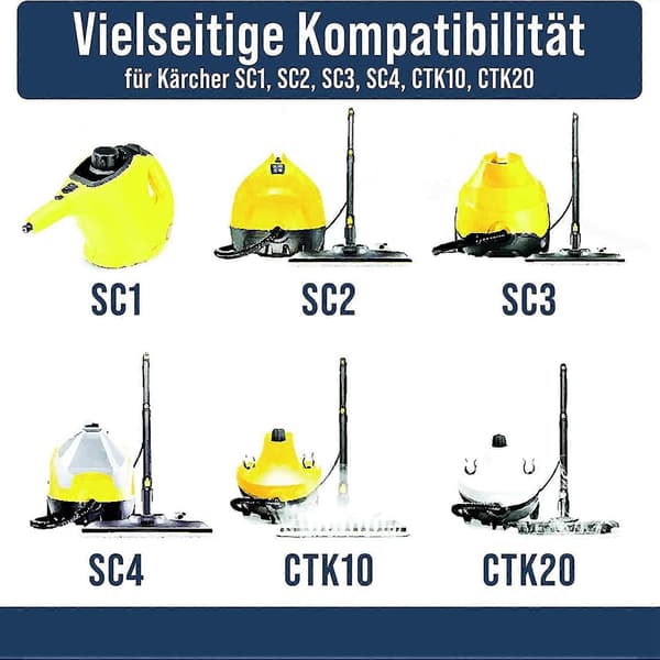 Rund børstesæt [4 stk.] Velegnet til damprenser tilbehør, rund børste