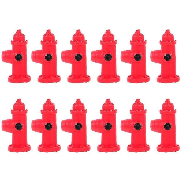 12 stk. Trafikk Vei Brannhydrant Modeller Brannhydrant Kognitiv Modell Imitert Gateskilt