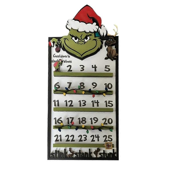Julekalender Skrivebord Tredekorasjon