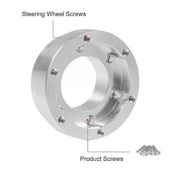 Til G29 13/14 tommer Rat Adapterplade 70mm Pcd Bilspilsmodifikation Sølv