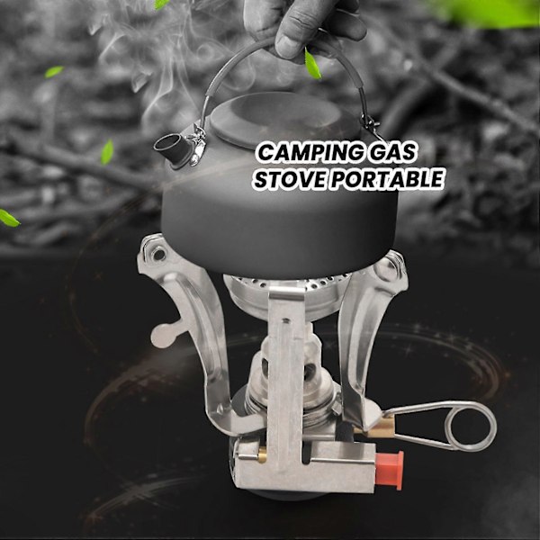 Mini Gasspis Super Lätt Campingspis Utomhus Matlagning Brännare Vikbar Camping Gasspis
