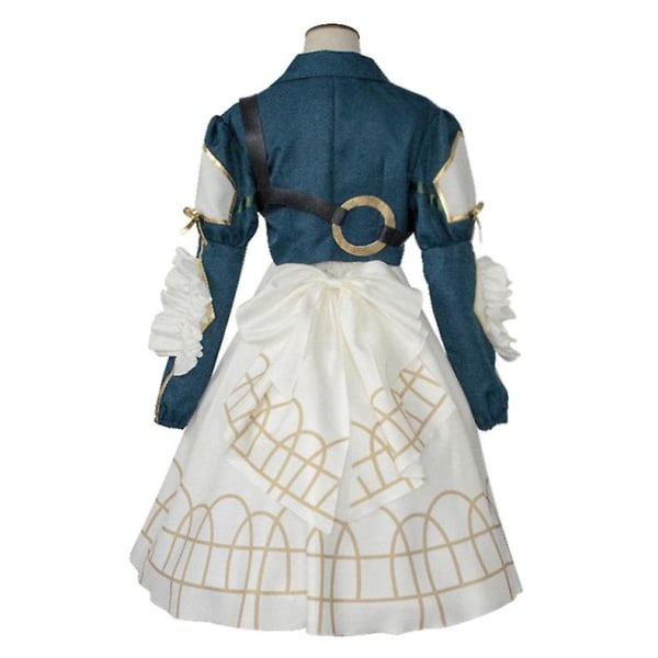 Violet Evergarden Cosplay Handske Plus Size Sko Peruk Nål Händer Kostym Vals Kostym Anime För Kvinnor Halloween Topp Klänning Skor Stövel Costume L