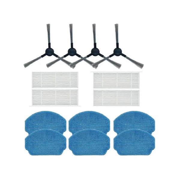 4 stk. Filter Sidebørste Moppeklud Til Br150 Br151/ Br150 Br151 / Br150 Br151 Robotstøvsuger s20241212578