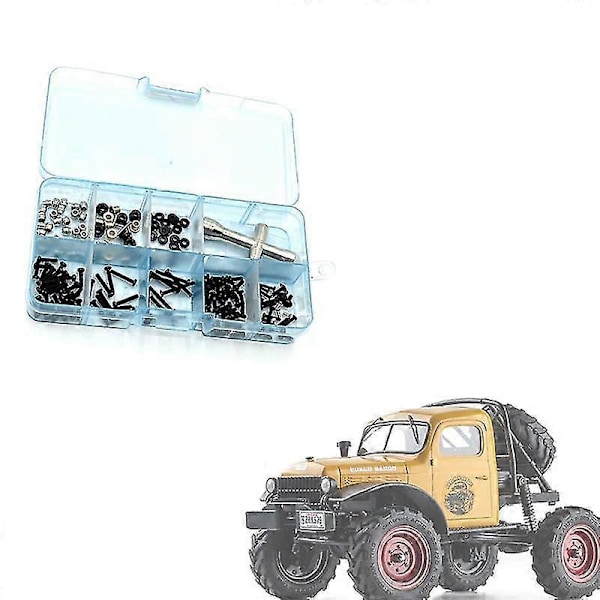 M1.6 M2 Skruer Festemiddelssett Hylse Sekskantnøkkel Reparasjonsverktøy For Fcx24 1/24 Rc Crawler Bil Deler Tilbehør