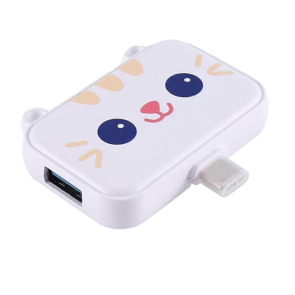 Søt USB Hub Type C Til -kompatibel Usb3.0 Pd 60w Lader Splitter Adapter Dock For Ph