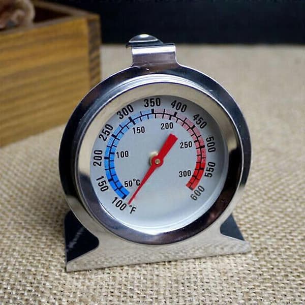 Rustfrit Stål Stående Urskive Ovntermometer Mad Kød Temperaturmåler
