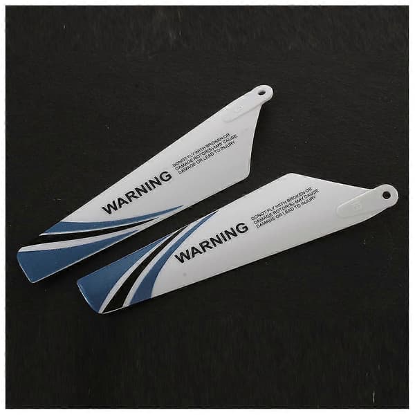 4 stk. reservedeler blader for helikopter rotor Rc S107, Blå