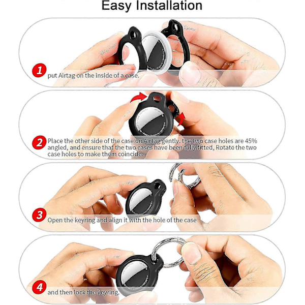 2-pack Present Nyckelring, Robust Plastfodral Kompatibelt Med Bluetooth