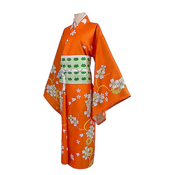 Kostymer Danganronpa Saionji Hiyoko Cosplay Kostyme Goodbye Despair Hiyoko Saionji Kimono Dress Kvinner&amp;#39;s Parykk Og Hodeplagg Høy Kvalitet S