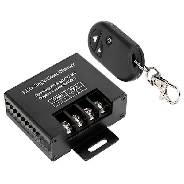 30A DC12/24V troller - 720W, 3 Taster RF Lysdæmper