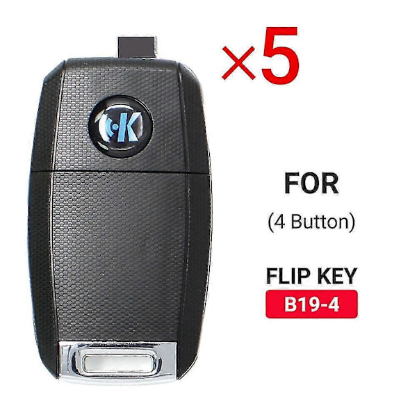 5 stk. For Keydiy B19-4 B- 4 Knap Fjernbetjening Bilnøgle Til Kd900 Kd900+ Urg200 -x2 Progra