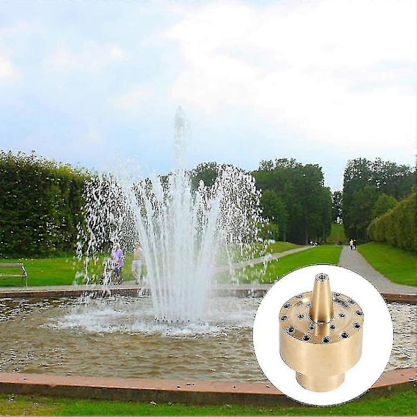 Fontänpumpmunstycke Set Vattenspraymunstycken Fontänmunstycke Inställning Mässing Fontän Sprinklerhuvud Damm Pool Spraymunstycke Bevattning Dimning Tillbehör(g