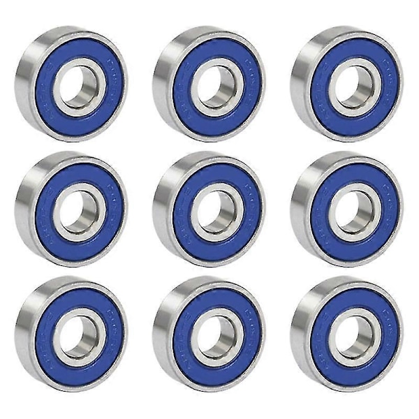 16 st Professionella Friktionsfria ABEC 9 Skateboard Rullhjul Högprecisionsaxlar Lager Stål