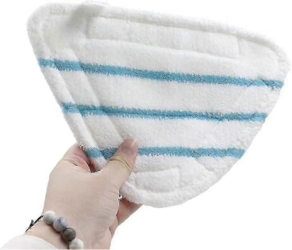 Mikrofiber Dampmoppebetræk Tilbehør Universal Vaskbare Trekantklude Til Varm Spray Damprenser, Hvide Mikrofiber Dampmoppepuder Maskinvaskbare