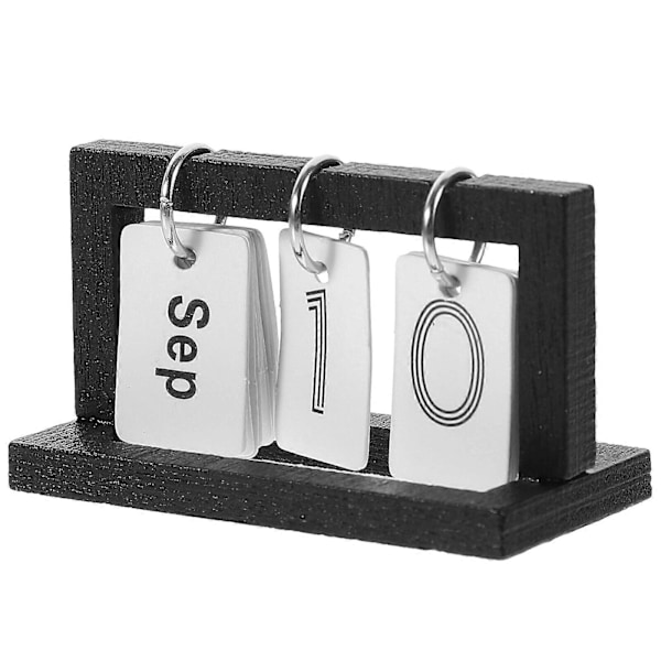 Miniature Dukkehus Skrivebordskalender Mini Skrivebord Månedlig Kalender Rekvisit Flip Kalender Model