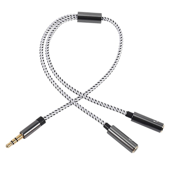 Rexlis (9,8 tuumaa) 3,5 mm:n kuulokeliitännän jakaja-adapteri, Aux Stereo -kuulokkeiden Y-äänijakaja Ad