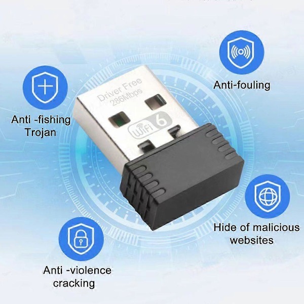 USB Langaton Verkkokortti, Ajuriton 300Mbp/s Langaton Wi-Fi Adapteri 802.11ac Wi-Fi Signaalin Vastaanotin Lähetin Kannettavalle Pöytätietokoneelle