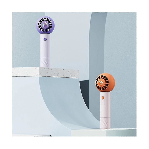 Bladeless Mini Køleventilator 1200mah Usb Sommer Køleventilatorer 3-trins Justerbar Genopladelig Til Hjemmet