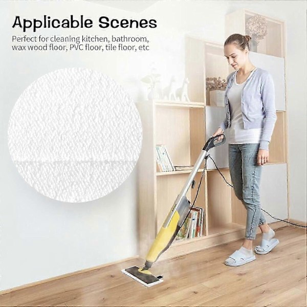 5-pack Karcher Ångrengöringsdynor, Karcher Ångrengöringstillbehör, Kompatibel med Karcher Easyfix Sc2 Sc3 Sc4 Sc5-serien Karcher Ångrengörare ClP2