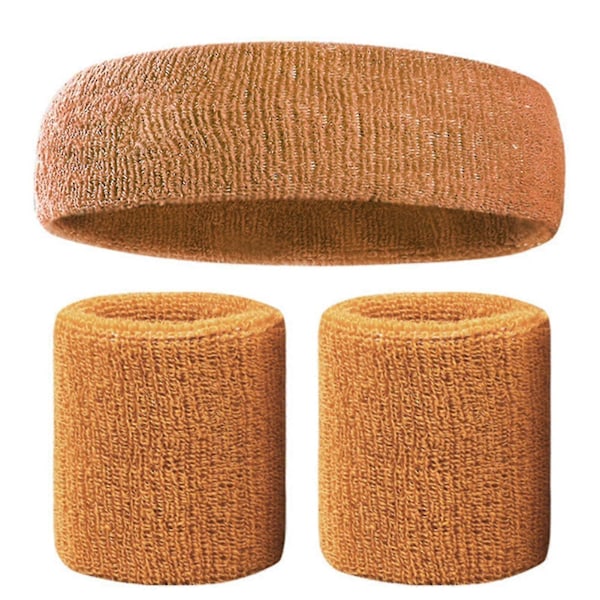 Svettband Set Färgglatt Huvudband Armband Elastiskt Atletiskt Svettabsorberande Svettband För (Ruipei)