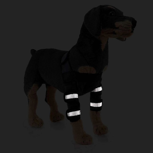 1 pari koiran takajalan tuki koiran jalkojen haavojen parantamiseen, ehkäisee nivelvammoja ja nyrjähdyksiä, lemmikkikoiran nivelside Reflective Red XS