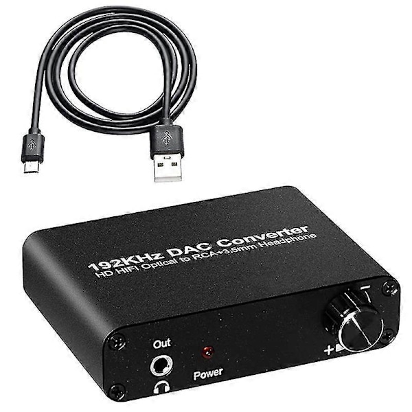 5.1ch DAC-omvandlare Ljuddekoder Digital Optisk Koaxial Toslink Till RCA 3.5mm Jack Stöd För Dolb