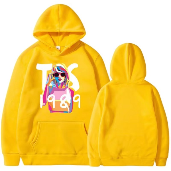 Taylor Swift the eras tour Taylor perifera hoodies vår och höst herr- och damtröjor yellow L