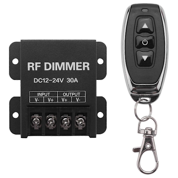 12v Rf Led Dimmer Trådløs Lysstyrke 3 Knapper Fjernbetjening Dc 12v- 24v 30a 360w 720w Til 5050 3