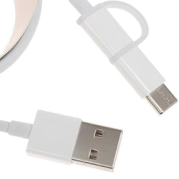 2-in-1 USB-kaapeli (mini-USB - Type C) 100cm, soveltuu kaikkiin Type-C- ja mini-tuotteisiin