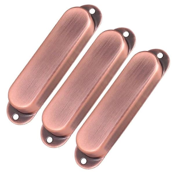 3st Gitarrskydd Stängda Metall Single Coil Skydd För St Sq Elgitarr, röd