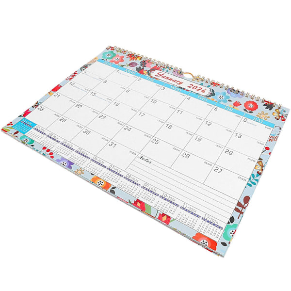 Väggkalender Engelsk Kalender Månadskalender Väggkalender för Daglig Användning