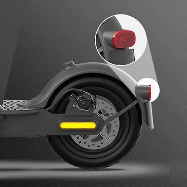 1 Set Elektrisk Scooter Stänkskärm Kit Scooter Bakre Stänkskydd Med Ljus Kit För Uppgraderad M365 Pro Pro 2