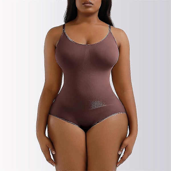 Heyshape Snatched Bodysuit Heyshape Bodysuit Snatched Shapewear Bodysuit Dam M Brown triangle model