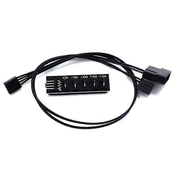 1 til 5 4Pin TX4 PWM Computer CPU Køleblæser Hub Splitter Adapter Dockingstation