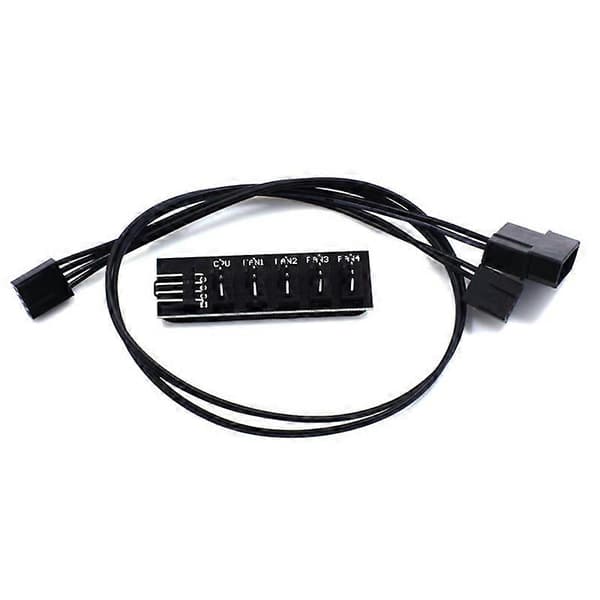 1 til 5 4Pin TX4 PWM Datamaskin CPU Kjølevifte Hub Splitter Adapter Dockingstasjon