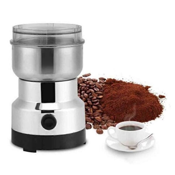 Elektrisk kaffekvern Multifunksjon Rustfritt Stål Kraftig Ett-Trykks Kontroll Krydder Nøtter Kvern for Hjemmet