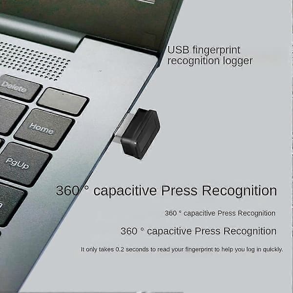 Mini USB -sormenjälkilukijamoduuli Windows 10 Hello Biometrics -turvaavaimelle