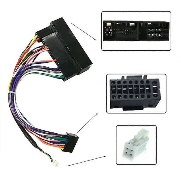 Bil Stereo Ljud 16 Pin Android Ström Kabelhärva Adapter För Carens K2/k3/k4/k5 Ix35