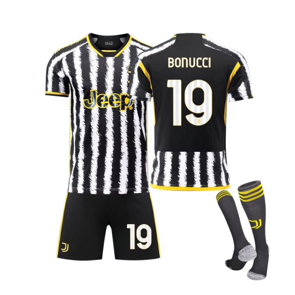 23-24 Juventus Home #19 BONUCCI Jersey Training Kit L