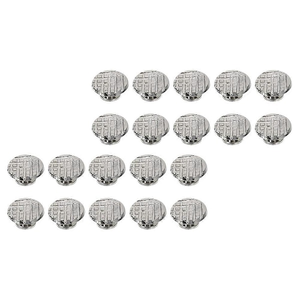 30 st Dental Lingual Buttons Rund Bas Tandläkare Ortodontisk Dental Material (Silver)