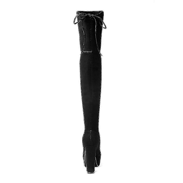 Størrelse 34-43 Nye Over Knee Støvler Ruskind Lårhøje Platform Støvler Slanke Sexede Kvinder Damer Vinterstøvler Specialfremstillet light gray 11