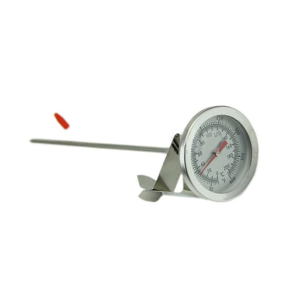 Grilltermometer, viser-type, bærbar, rustfrit stål, let madlavningstermometer til grill