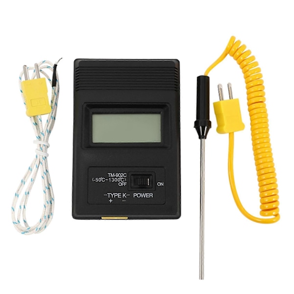 Tm-902c (-50c til 750c) Temperaturmåler Tm902c Digital K-Type Termometer Sensor + Termoelement Sondenål