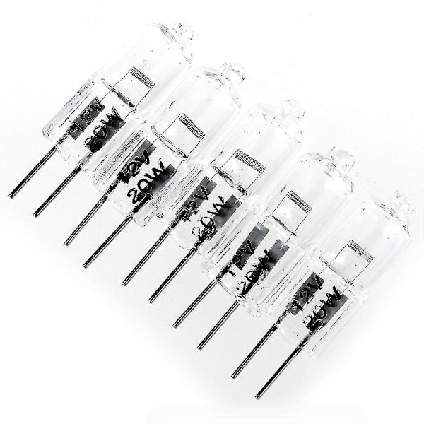 5 X G4 20W 12V Klar Halogen Kapsel Lampa Glödlampor