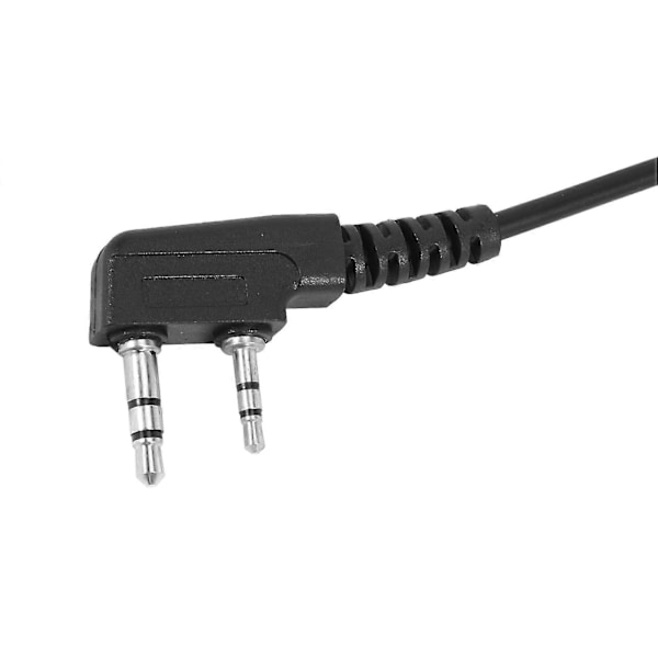 Sikkerhets ørekrok headset ørepropp for radio svart