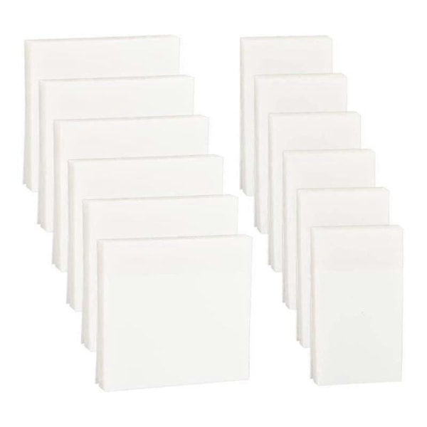 12-pack 600 ark Transparenta Sticky Notes, Klara Sticky Notes - Stick för Annotering
