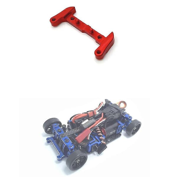 Metal Front Bumper Mount til Mini-q 1/28 Rc Drift Car Opgraderingsdele, rød
