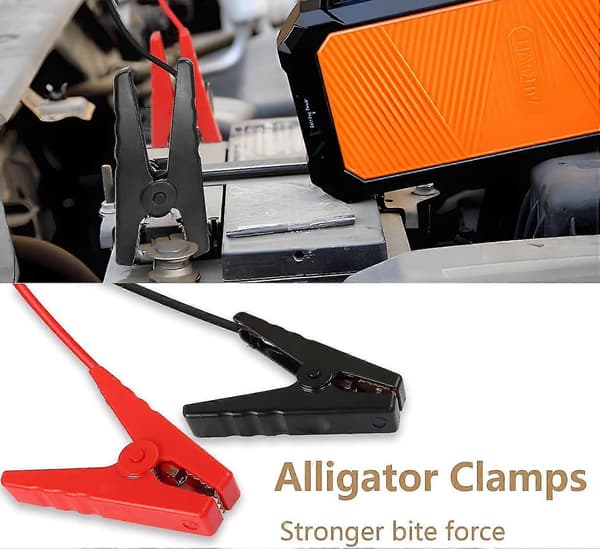 Batteri Alligator Clips Til Xt60 Forlængerkabel - 16awg, 12v (1,7 m)
