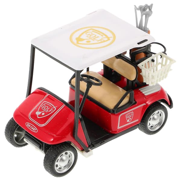 Golfbilsstaty Dekoration Skrivbord Golfbilsmodell Sovrum Realistisk Golfbilsprydnad